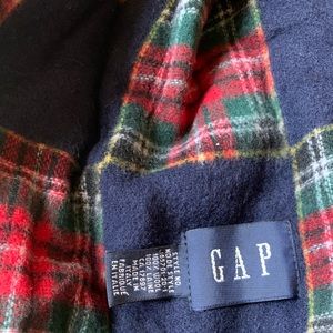 Gap plaid fringe scarf